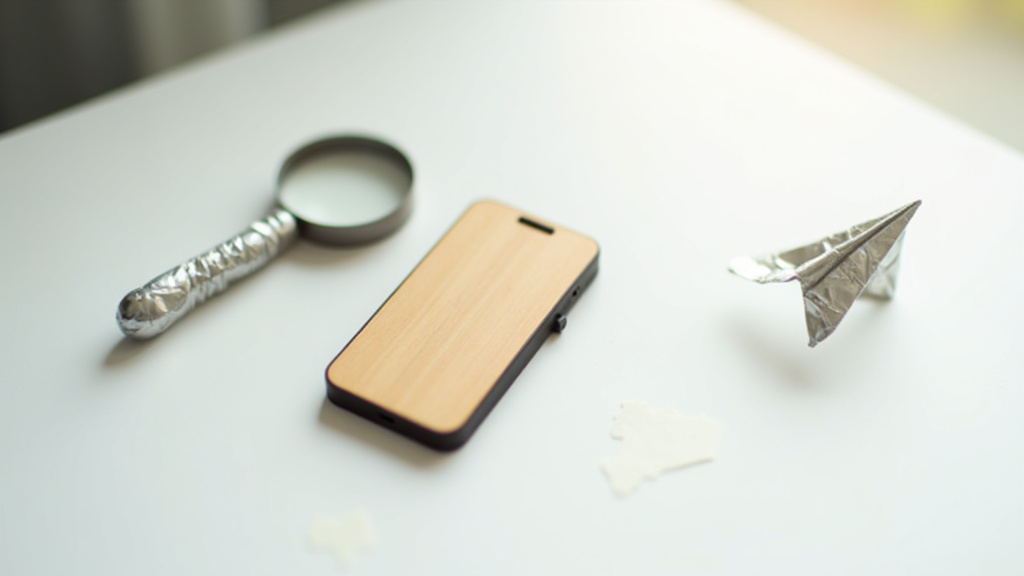 Personne utilisant un smartphone OnePlus avec des icônes de réduction et d'économie flottant autour