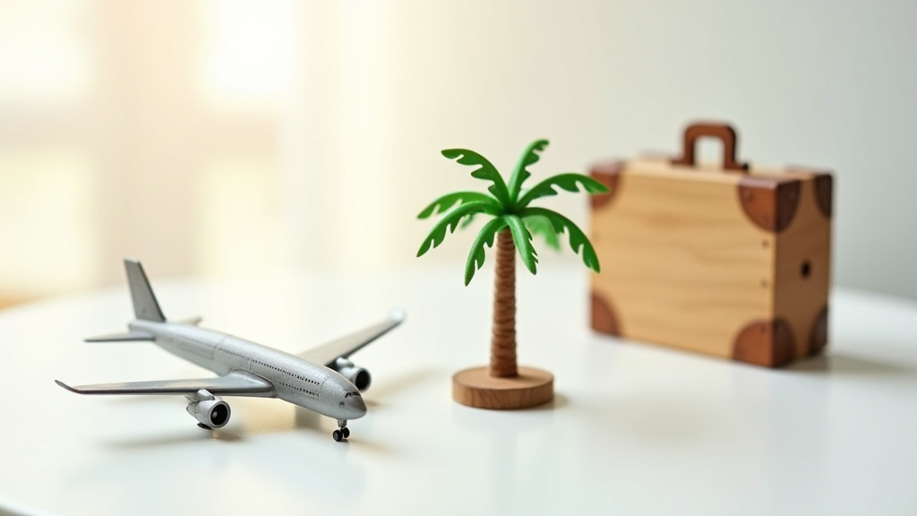 Illustration de voyage avec billets d'avion et codes promo Corsair