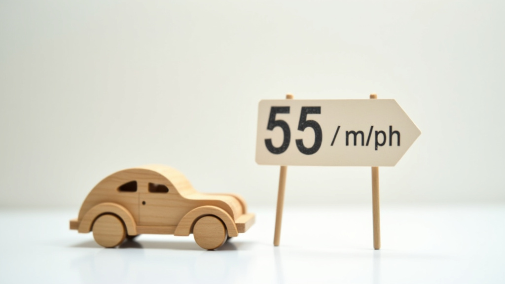 Compteur de vitesse avec unités mph et km/h