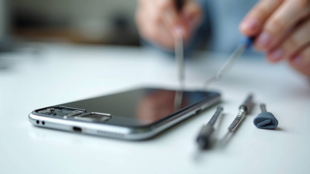 Comparaison avant-après remplacement écran iPhone 8 - écran fissuré vs écran neuf