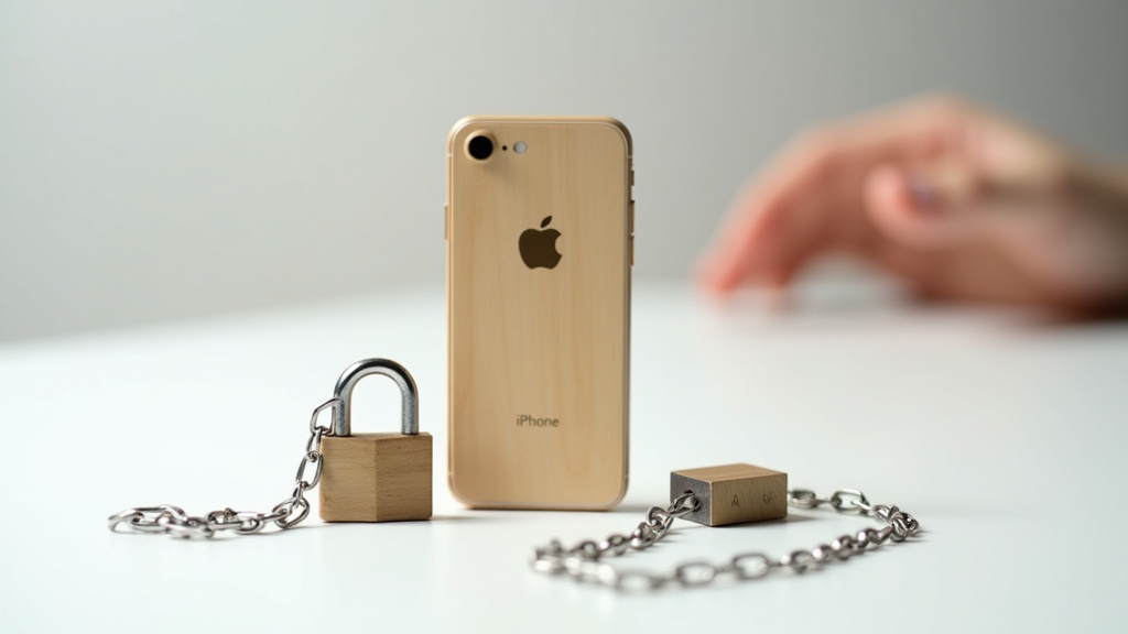 Écran iPhone avec option Effacer l'iPhone en surbrillance