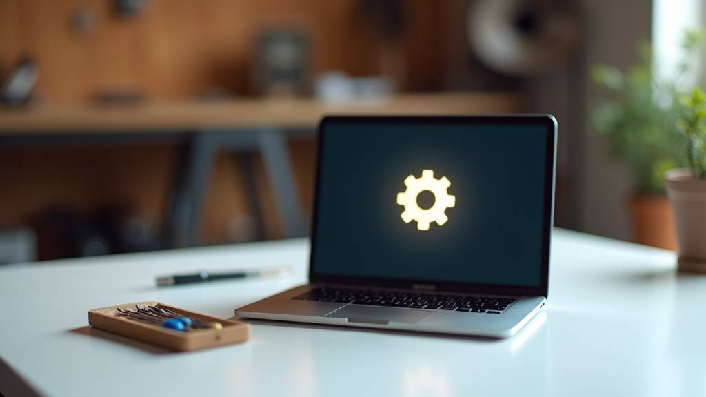 Intérieur d'un magasin d'informatique bien achalandé en accessoires