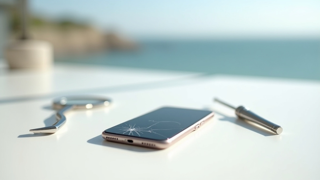 Diagnostic de pannes sur smartphone dans un atelier de réparation à Dinard