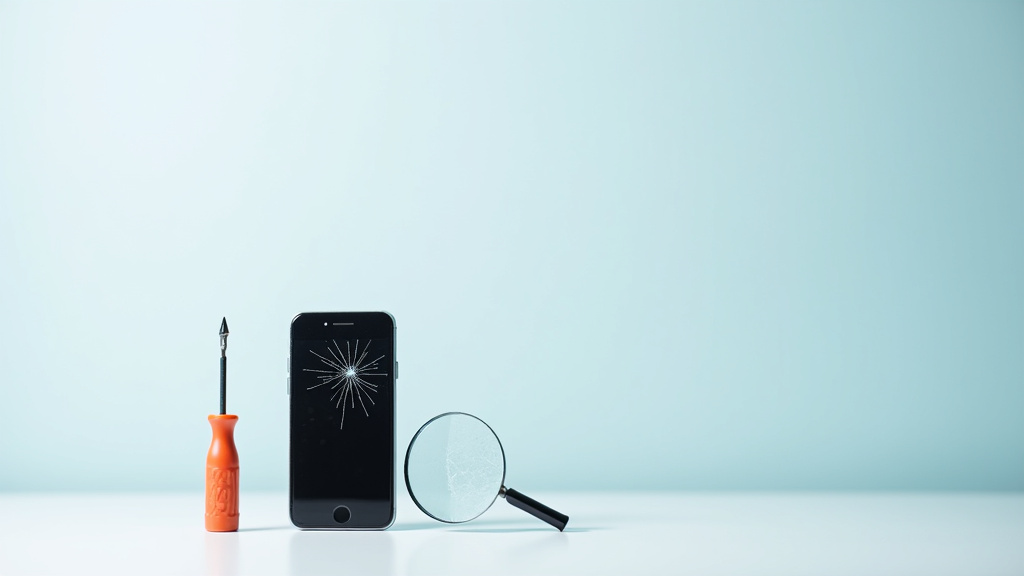 Technicien en train de réparer un écran de téléphone avec outils spécialisés